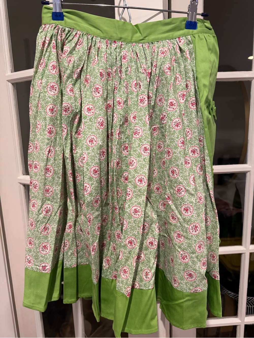 Light Green Floral Vintage Inspired Skirt
